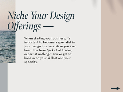 Niche Your Design Offerings brand design branding business creativebusiness design designbusiness designer portfolio website website design