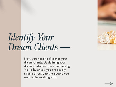 Identify Your Dream Clients brand design branding creativebusiness design designbusiness designer designer portfolio website website design