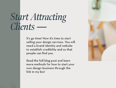 Start Attracting Clients brand design branding business creative business design designbusiness designer designer portfolio website website design