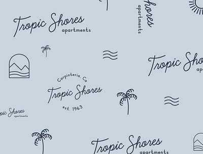 Tropical Brand Pattern Design brand design branding design designer portfolio illustration logo