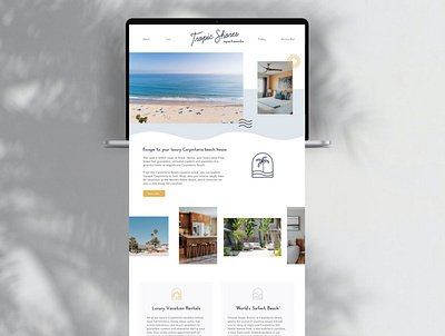 Vacation Home Squarespace Website brand design brand identity branding design designer portfolio hotel branding illustration logo website website design