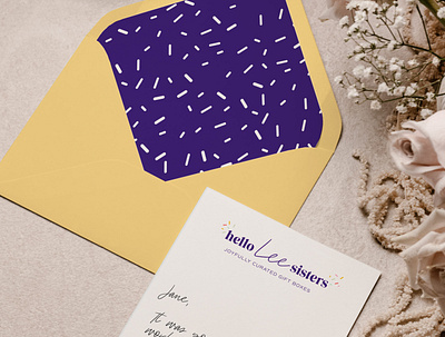 Envelope Liner and Custom Card brand design branding design designer portfolio envelope design letterhead design logo notecard design typography