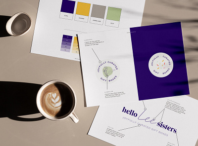 Custom Color Palette and Brand Design brand design branding design designer portfolio gift boxes illustration logo typography