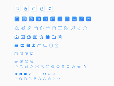 A set of app icons