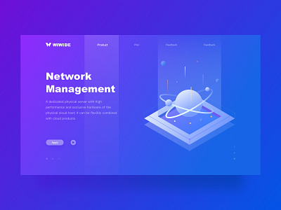 Network Management design illustration ui ux web website 应用