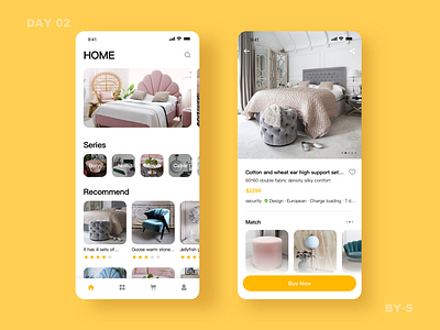 Furniture shopping app ui ux 应用 设计