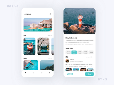 Travel app app design ui ux