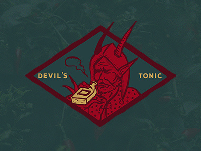 Devils Tonic art branding brandings design flat illustration illustrator logo minimal vector