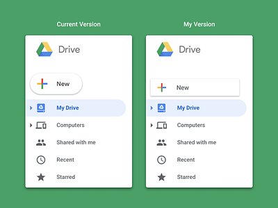 Google Drive Redesign - Add New Button add button design drive google icon new redesign