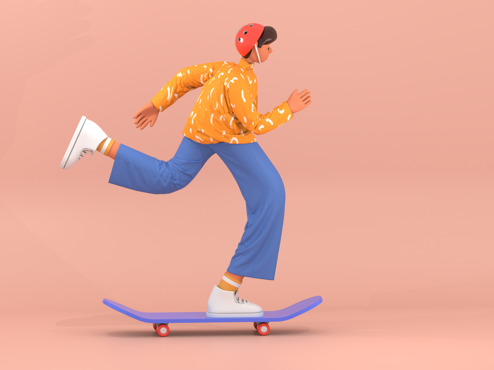 skateboard boy by ice Zhou on Dribbble