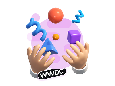 Boom WWDC 3d 3d hand apple c4d wwdc