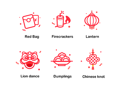 Chinese New Year's theme icon icon