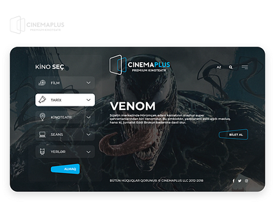 Cinema Plus UI/UX azerbaijan cinemaplus uiux webdesign