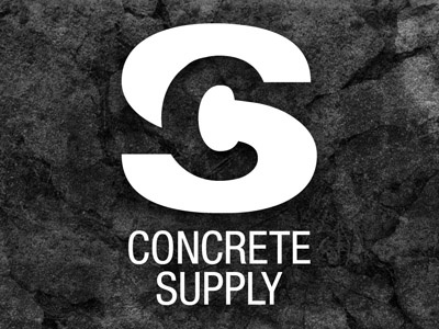 Concrete Supply Logo concrete logo typography