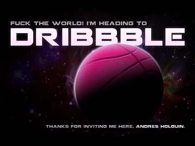 Planet Dribbble borja debut eddy planet space