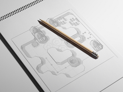 New Game Concept Art art concept game puzzle screenshot sketch