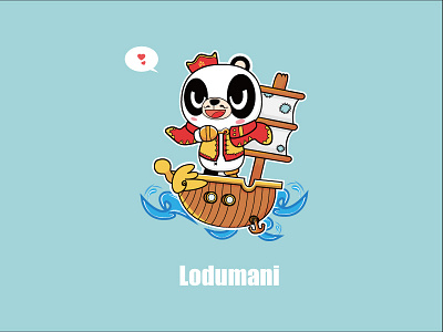 海盗熊猫 Lodumani design illustration panda ui