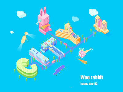 Woo Rabbit design illustration learning ui