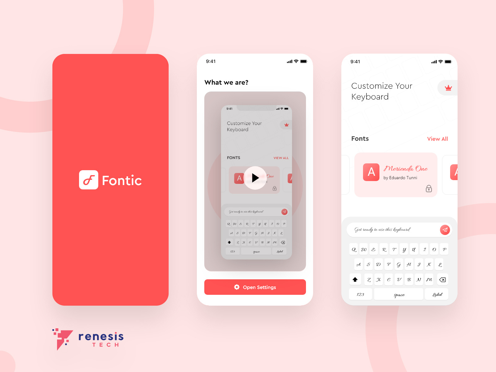 Fontic App Customize your keyboards by Muhammad Usman🦄 for Renesis UI/UX on Dribbble
