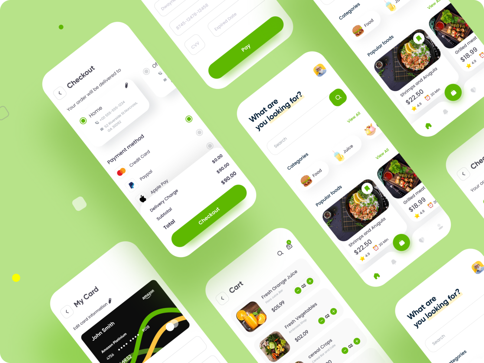 Online food ordering app - UX/UI Design by Muhammad Usman🦄 on Dribbble