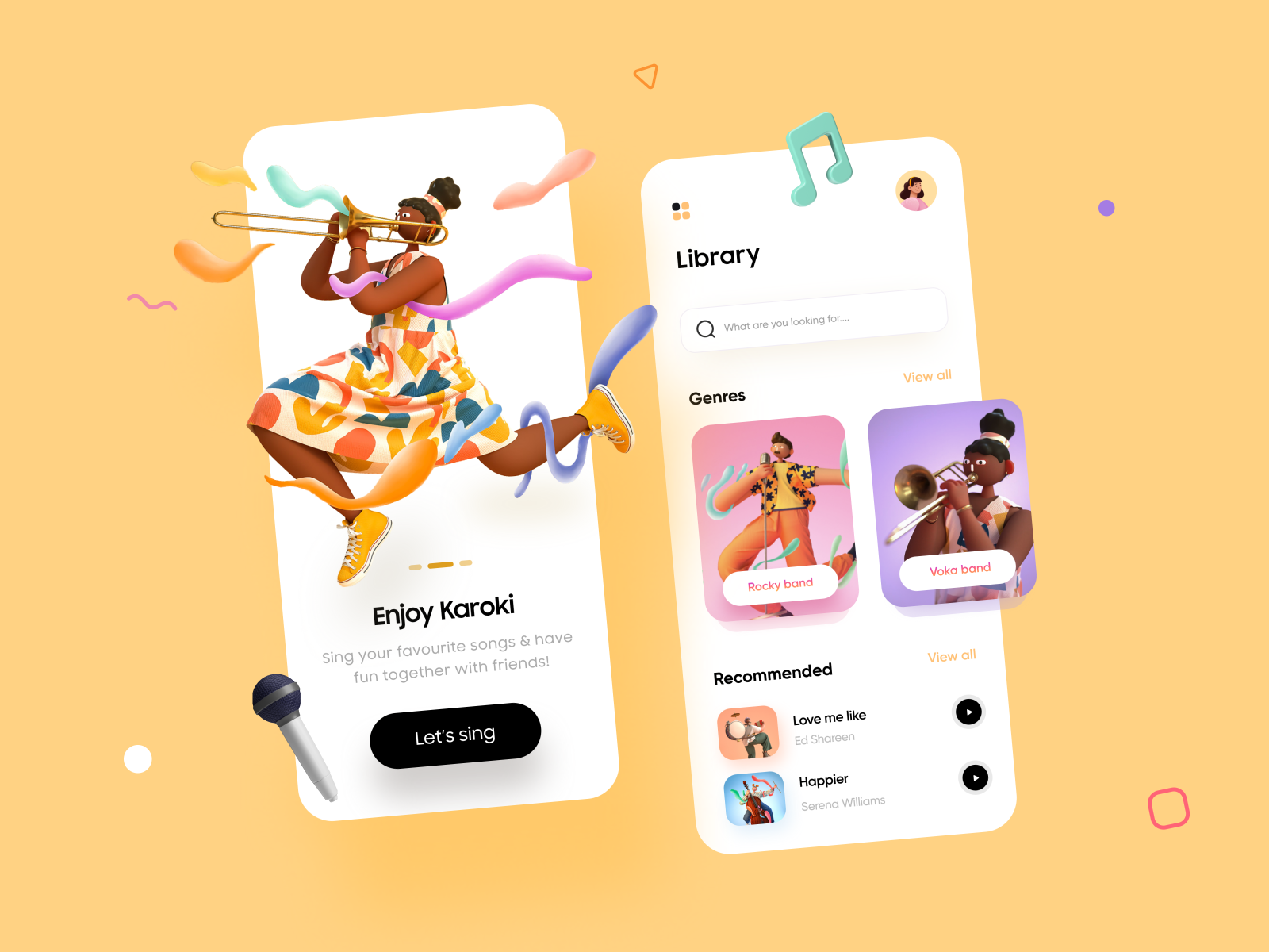 Music App Design - UI/UX Design by Muhammad Usman🦄 for ConvrtX on Dribbble