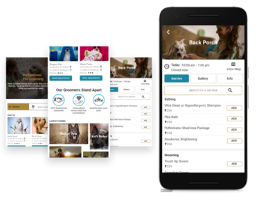 PetSalon app design mock up ui uidesign ux designer ux ui design