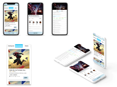CinemaBookingApp app cinema concept design iphone mobile movie ui ux