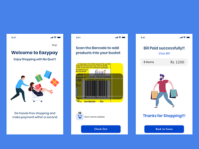 EazyPay andriod android app design design app supermarket ui ui ux uidesign user experience userinterface
