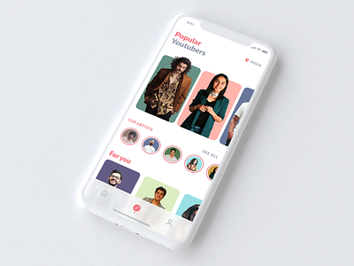 Popular Youtubers - Concept iOS App