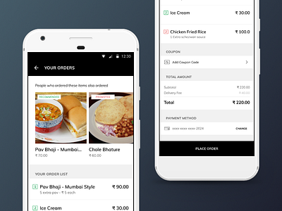 Food Delivery App - Order Page