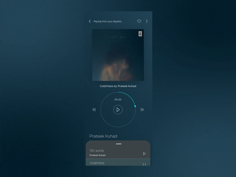 Playlist UI Design