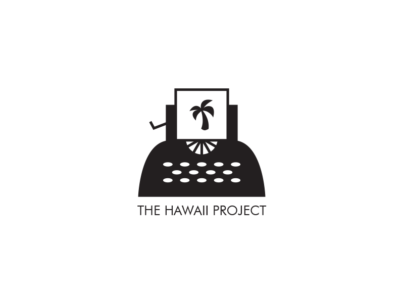 The Hawaii Project hawaii logo palm tree typewriter