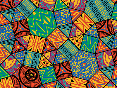 African Pattern by Lulu Tang on Dribbble