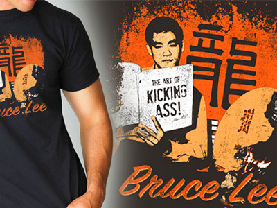 Bruce Lee - The Art Of Kicking Ass apparel design bruce lee illustration logo merchandise
