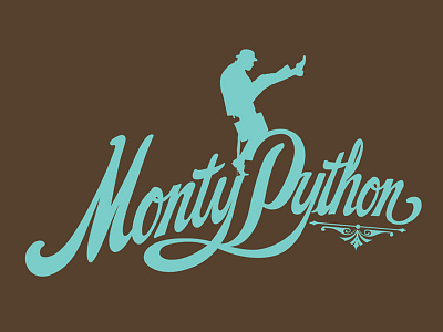 Monty Python - Ministry of Silly Walks typography apparel brand drawing hand drawn illustration logo merchandise retro type typography vintage w70