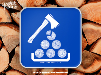 Firewood Cutting Sign Decal