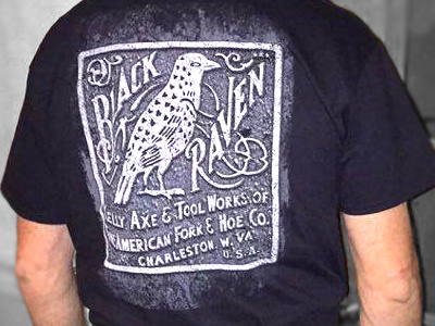 Kelly Black Raven vintage axe shirt