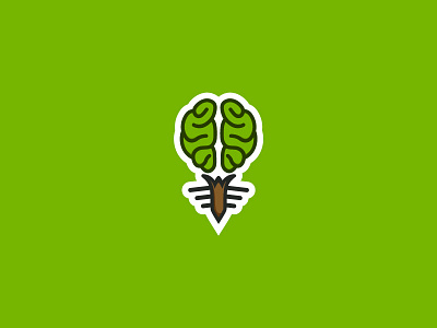 Logo Braintree brain design green logo playful tree