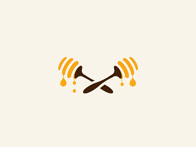 Honey Logo brown design honey logo playful yellow