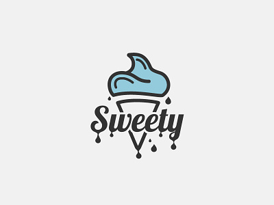 Logo for ice cream shop