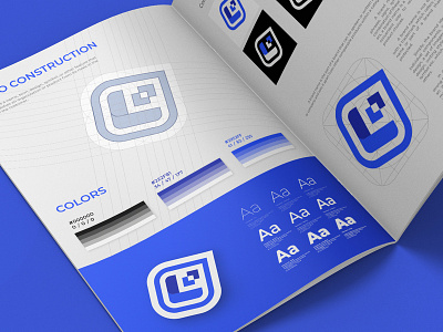 Developer logo concept blue brand branddesign branding design developer leadingsoft letter logo logodesign logomark