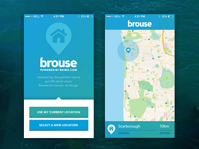 Brouse app app design concept layout property ui ux