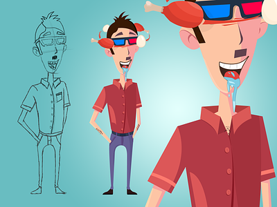 VR App Character cartoon character character design drawing food game mascot sketch vector vr