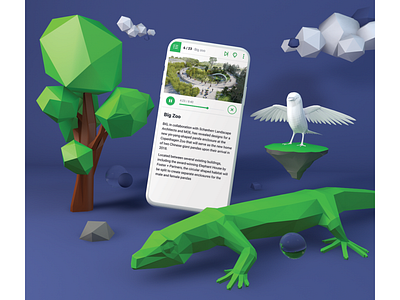 Lokimo: 3D animals for ad 3d app cinema4d design illustraion mobile product design travel ui ux web website zoo