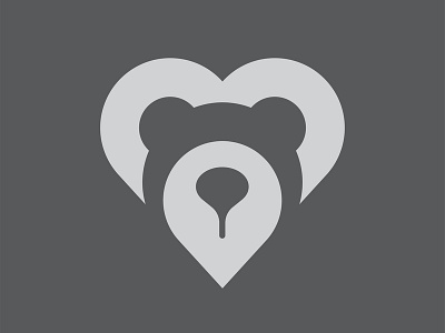 bear logo bear design heart icon icon logo logo design vector