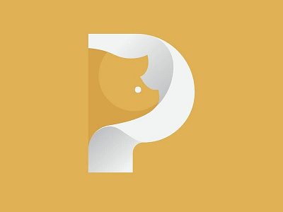 pig design icon letter logo typography