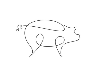 pig icon logo pig vector