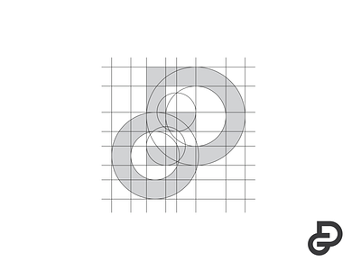 GD design icon letter logo typography