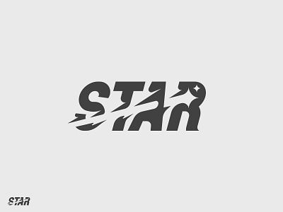 star icon letter logo star typography vector
