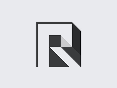 R icon letter logo typography